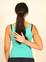 Hand behind back (medial rotation)