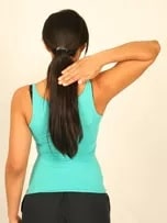 Hand behind neck (Lateral rotation)